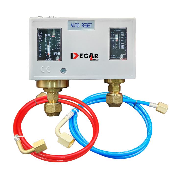 PRESOSTATO COMBINADO A/B BAJA RESET AUTOMATICO/ALTA RESET MANUAL PDK830HM DEGAR
