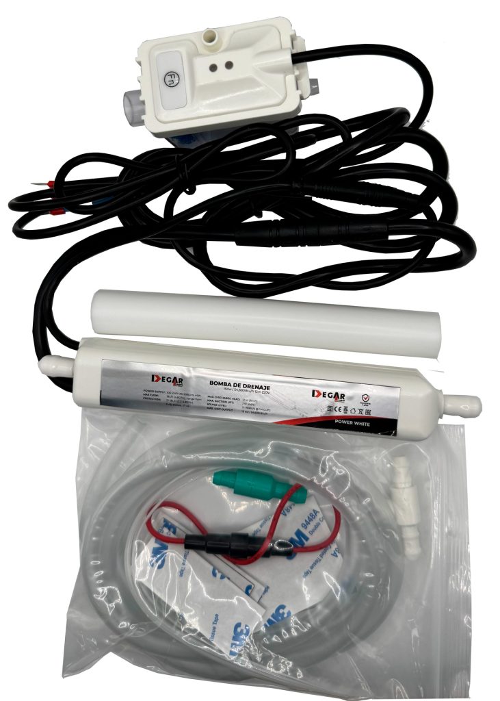 BOMBA DRENAJE 16kW / 54,600Btu/h 12m 220V-60HZ POWER WHITE DEGAR