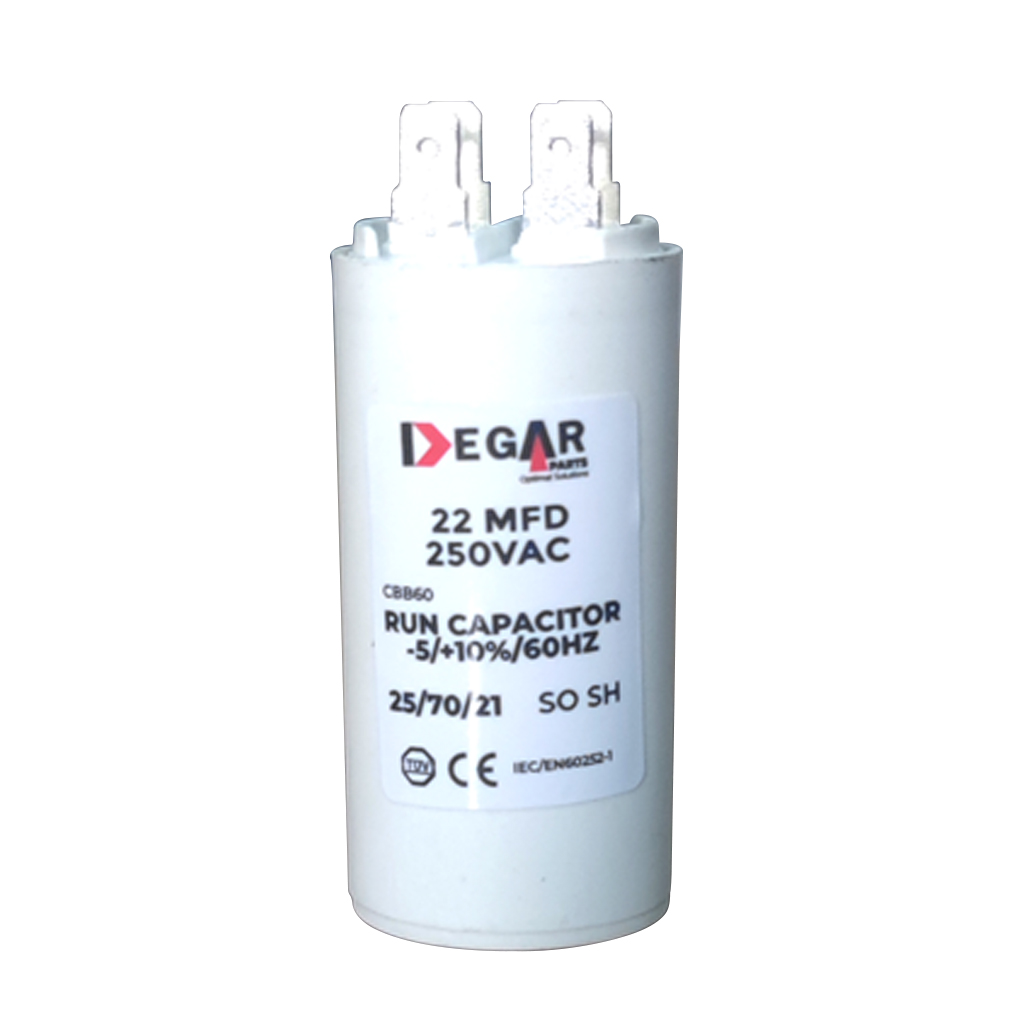 CAPACITOR BOMBA DE AGUA 22MFD 250VA DEGAR