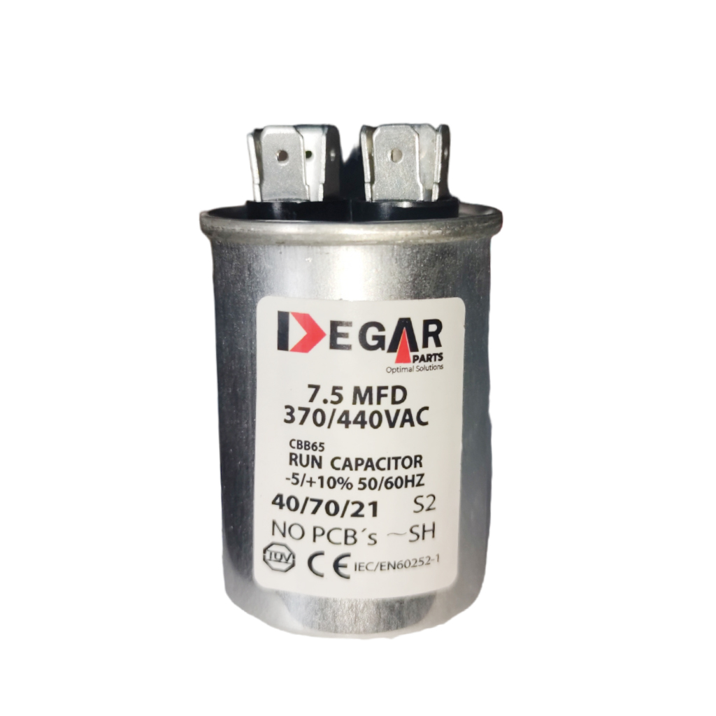 CAPACITOR MARCHA 7,5 MFD 370/440VA DEGAR