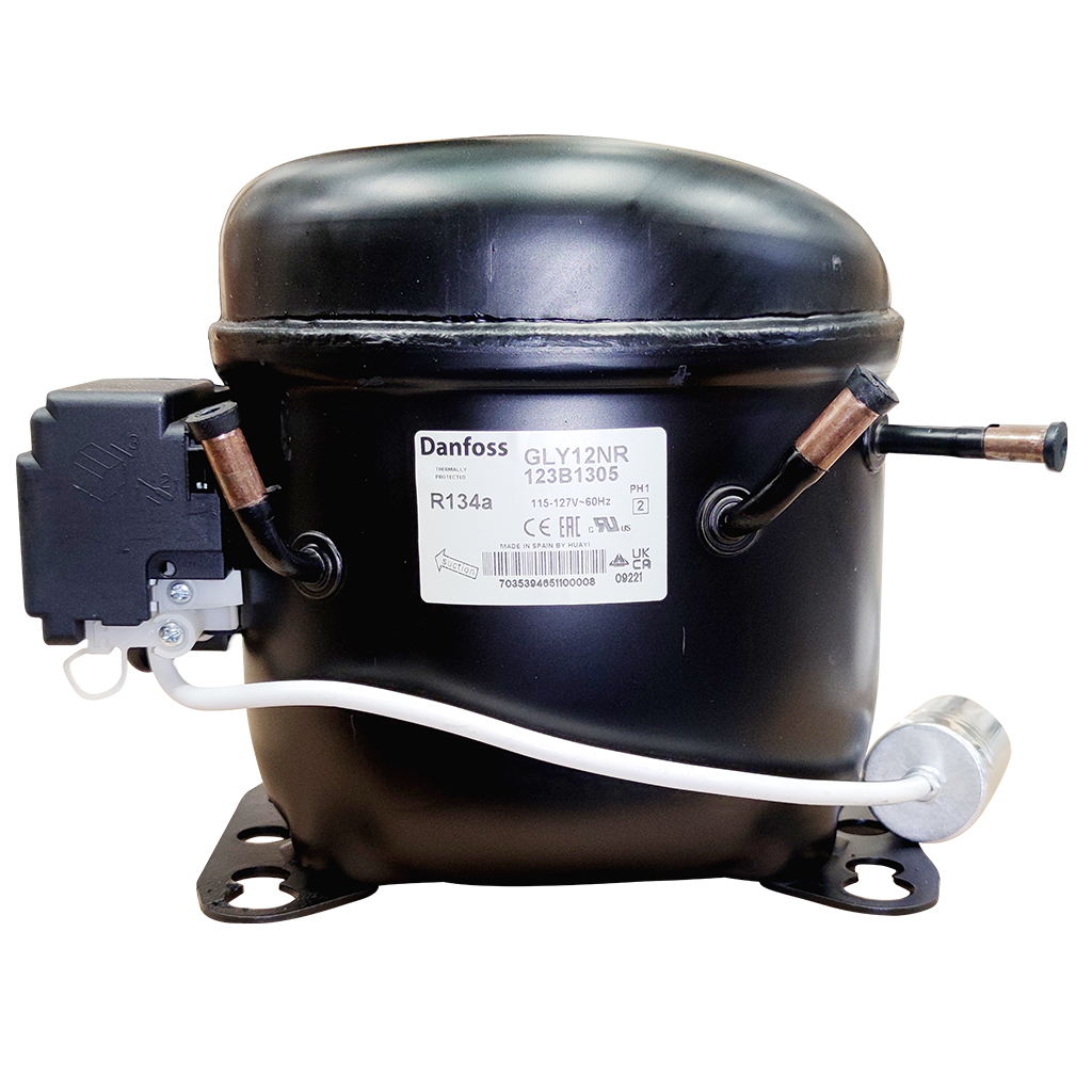 COMPRESOR NEVERA 1/3HP R134a 110V-60HZ GLY12NRA MEDIA/BAJA DANFOSS