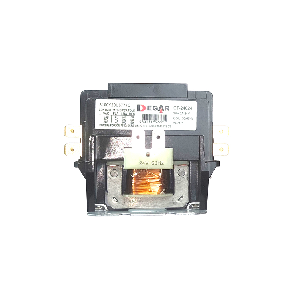 CONTACTOR 2x20AMPx208V CT-220208 DEGAR*