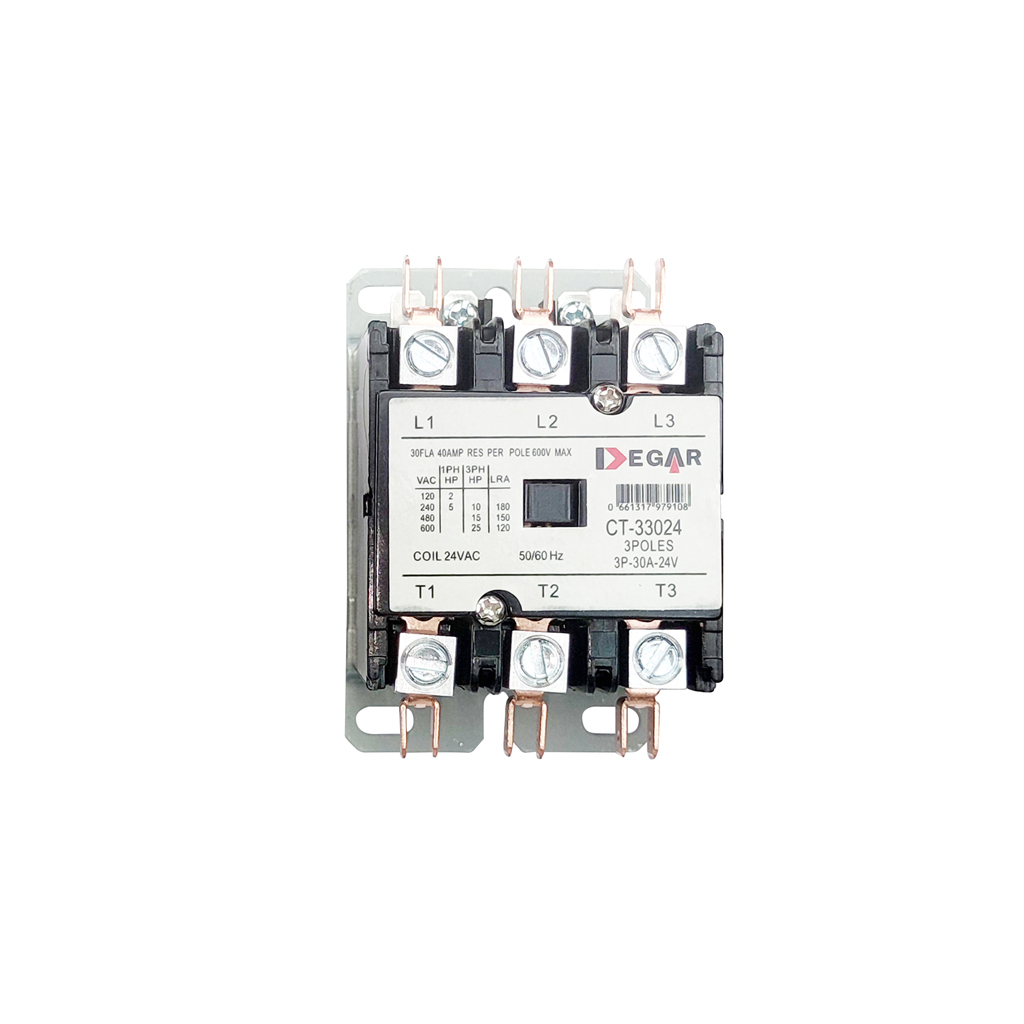 CONTACTOR 3x30x24V CT-330024 DEGAR*