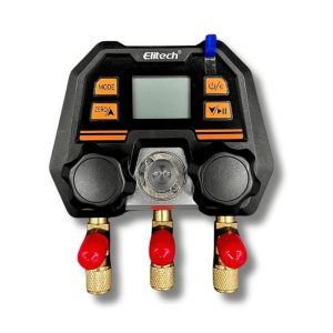 JUEGO MANOMETRO DIGITAL 2 VIAS S/MANGUERAS C/INDICADOR DE TEMP & BLUETOOTH MS-100+ ELITECH