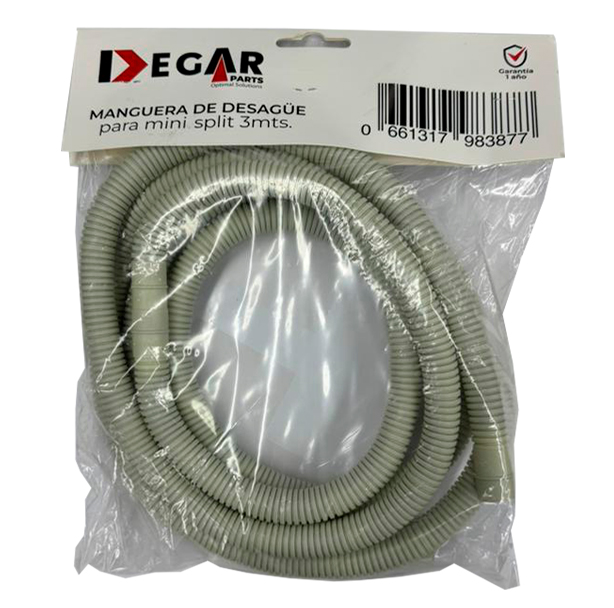 MANGUERA FLEXIBLE DRENAJE MINISPLIT 3Mts DEGAR
