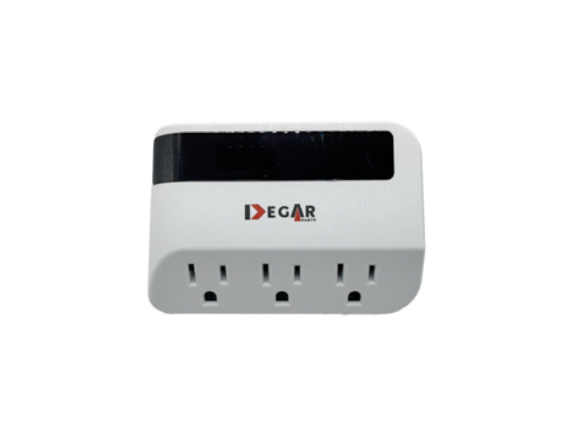 PROTECTOR DE VOLTAJE DIGITAL PARA EQUIPOS ELECTRONICOS 3 TOMAS 110V D-PV2000 DEGAR